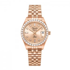 Alexandre Christie AC 5013 Full Rosegold Diamond Ring LDBRGLNDR